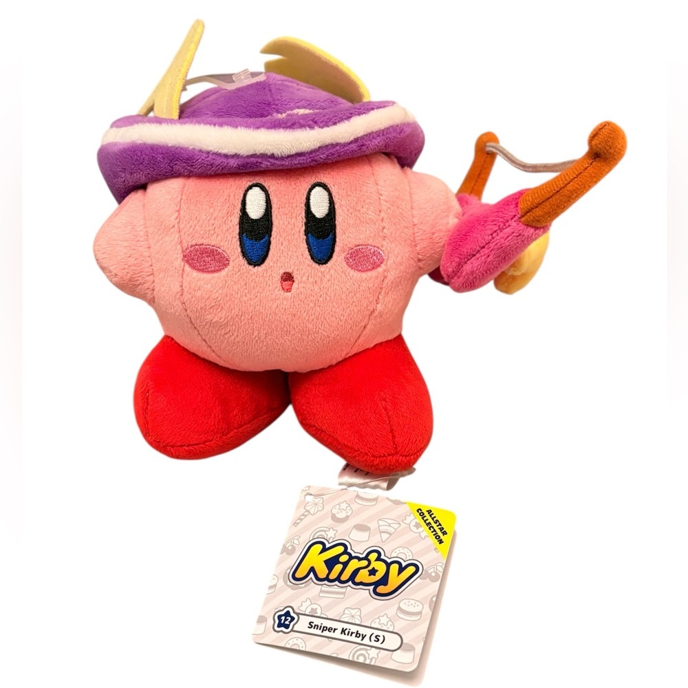 Kirby's Adventure All Star Collection: Sniper Kirby Plush Toy 5” New